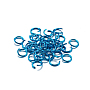 Deep Sky Blue Ring Aluminum Open Jump Rings(ALUM-CJC0001-01A)