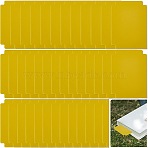 Plastic Playing Board Game Card Separator, Trading Card Dividers, Gold, 94x70x0.5mm, 40 sheets/set(FIND-CP0002-76A-02)