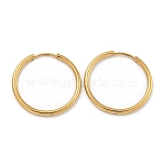PVD Vacuum Plating 304 Stainless Steel Huggie Hoop Earrings for Women, Long-Lasting Plated, Golden, 14 Gauge, 21.5x1.6mm, Pin: 0.7mm(EJEW-F280-07D-G)