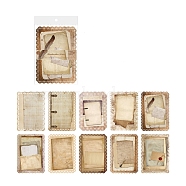Lace Rectangle Scrapbook Paper Pads, Writable Paper Sheets for DIY Album Scrapbook, Background Paper, Diary Decoration, BurlyWood, 175x125mm, 10pcs/set(PW-WG26156-03)
