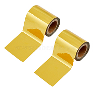 Heat Transfer Vinyl Sheets, Iron On Vinyl for T-Shirt, Clothes Fabric Decoration, Gold, 50mm, about 30m/roll(DIY-WH0196-69C-01)