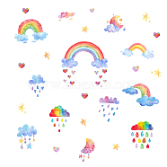 PVC Wall Stickers, for Wall Decoration, Rainbow Pattern, 290x800mm, 2pcs/set(DIY-WH0228-433)