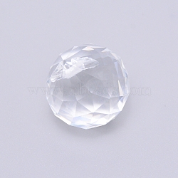 K9 Glass Ball, Perfect Home Decoration, Faceted, Round, Clear, 25x22mm(AJEW-WH0119-67)