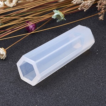 Bullet Shape DIY Silicone Molds, Resin Casting Moulds, Jewelry Making DIY Tool For UV Resin, Epoxy Resin Jewelry Making, White, 49x15mm, Inner Size: 10mm