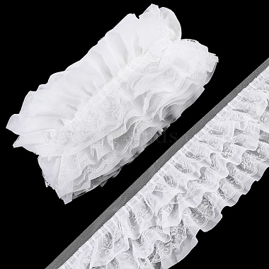 5 Yards Flower Polyester Lace Trim(OCOR-WR0002-15A)-1