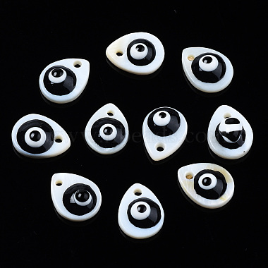 Natural Freshwater Shell Charms(SHEL-T017-42)-3