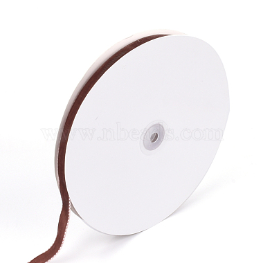 90% Polyamide 10% Polyester Single Face Velvet Ribbon(OCOR-Q042-6.5mm-208)-1