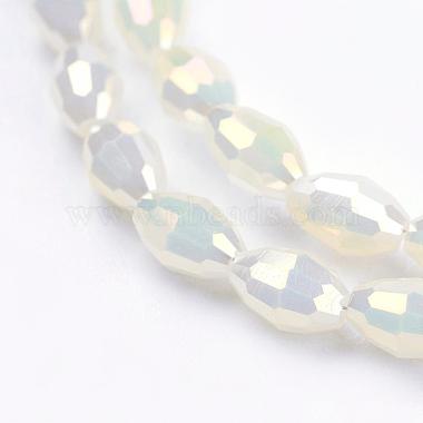 Chapelets de perles en verre galvanoplastique(EGLA-J013-4X6mm-F03)-3