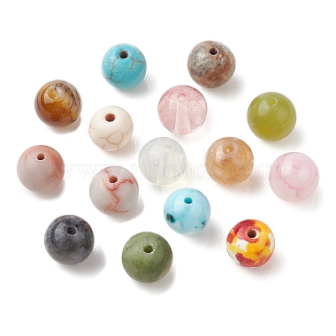 Ensemble de perles de pierres précieuses mélangées naturelles et synthétiques 225pcs 15 styles(G-FS0005-72)-3