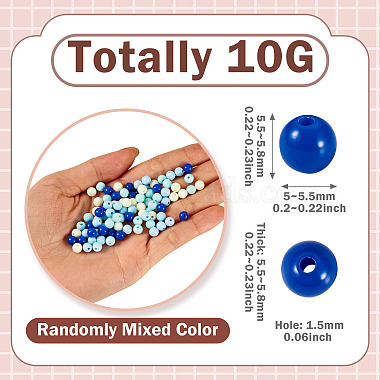 10g undurchsichtige Acrylperlen(SACR-TADJ0001-03I)-3