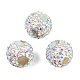 Handmade Polymer Clay Rhinestone Beads(CLAY-H009-03B)-1