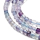 couleurs naturelles fluorite brins de perles(G-H042-B06-01)-4