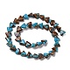 Assembled Bronzite and Synthetic Turquoise Beads Strands(G-Q017-B02-01)-3