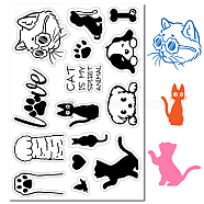 Custom PVC Plastic Clear Stamps, for DIY Scrapbooking, Photo Album Decorative, Cards Making, Stamp Sheets, Film Frame, Animal Pattern, 160x110x3mm(DIY-WH0439-0006)