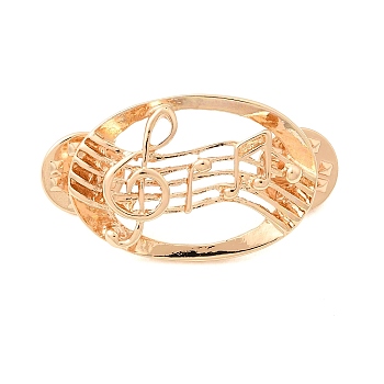 Musical Note Lapel Pin Backs, Painting Alloy Badge for Backpack Clothes, Light Gold, 22x32.5mm