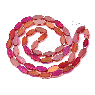 Electroplate Transparent Glass Beads Strands(EGLA-Q125-010)-3