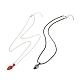Rack Plating Alloy Heart Pendant Necklaces Sets(NJEW-B081-07C)-2