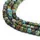 brins de perles turquoises africaines naturelles (jaspe)(G-H042-B41-01)-4