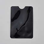 Aluminum & Plastic ID Name Card Holders, Rectangle, Black, 91x62x0.1mm(AJEW-WH20067-073F)