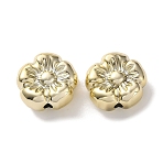 Plating Opaque Acrylic Beads, Flower, Golden Plated, 19x19.5x9.5mm, Hole: 3mm(AC-CBAA26B-05A)