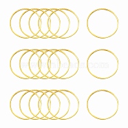 Brass Linking Rings, Golden, 25x0.7~1mm(EC18725MM-G)