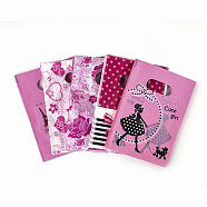 Printed Plastic Bags, Rectangle, Hot Pink, 18x13cm(PE-T003-13x18cm-04)