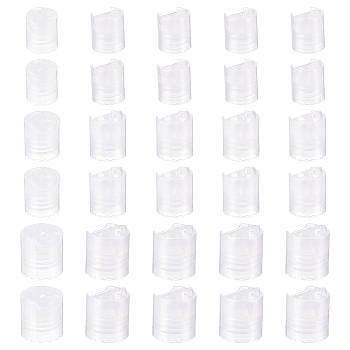 30Pcs 3 Style PP Plastic Press Caps, Replacement Disc Top, Dispensing Lotion Bottle Closure, Column, WhiteSmoke, 20.5~26.5x22~27mm, Inner Diameter: 18~24.5mm, 10pcs/style