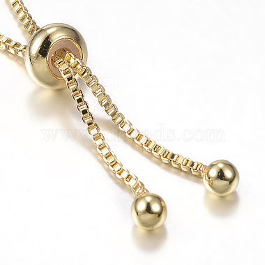 Adjustable Brass Box Chain Bolo Bracelets(BJEW-P196-05G)-4