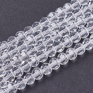 4mm Clear Round Glass Beads