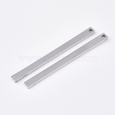 Stainless Steel Color Cuboid Stainless Steel Pendants