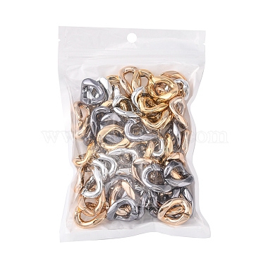 60 pièces 4 couleurs uv placage acrylique anneaux de liaison(FIND-FS0001-25)-2