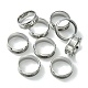 201 Stainless Steel Grooved Finger Ring Settings(STAS-TAC0001-10B-P)-3