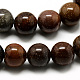 Chapelets de perles en mokaite naturel(G-Q462-48-4mm)-2