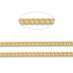 Brass Twisted Chains, Curb Chains, Unwelded, with Spool, Oval, Lead Free & Nickel Free & Cadmium Free, Golden, 1.8x1x0.36mm, about 301.83 Feet(92m)/roll(CHC-S100-G-NF)