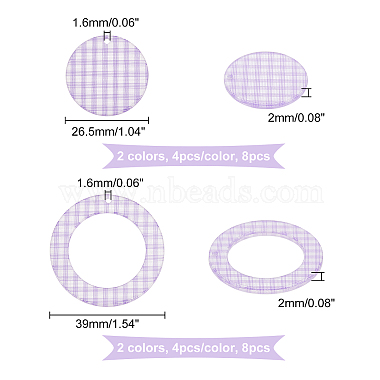 pendentifs acryliques transparents chgcraft(OACR-CA0001-14)-2