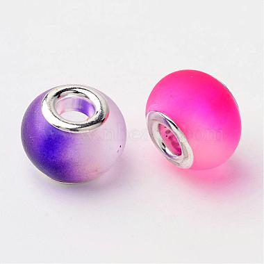 Two Tone Glass European Beads(X-GPDL-Q011-M2)-2