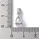 Rhodium Plated Rack Plating 925 Sterling Silver Pendants Cabochon Settings(STER-NH0001-49D-P)-3