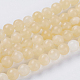 Chapelets de perles en jade topaze naturelle(X-G-G515-8mm-03B)-1