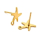 Starfish Shape 201 Stainless Steel Stud Earrings Findings(STAS-Q251-03G)-2