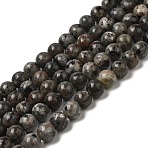 Natural Fluorescent Syenite Rock(Glow under UV Light) Beads Strands, Round, 14mm, Hole: 1.3mm, about 27pcs/strand, 14.96''(38cm)(G-K340-A05-06)