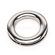 Alloy Handbag O Ring Bags Buckles, DIY Handmade Leather Shoes Accessories, Platinum, 41x7mm, Inner Diameter: 25mm(PALLOY-WH0092-54A)
