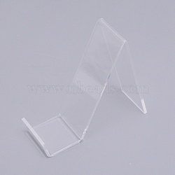 Transparent Acrylic Display Stands, Clear, 10.9x3.8x10.5cm(ODIS-WH0005-68B)