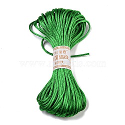Polyester Embroidery Floss, Cross Stitch Threads, Green, 3mm, 20m/bundle(OCOR-C005-C02)
