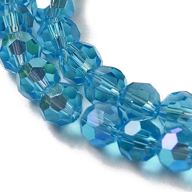 plaquent verre transparent perles brins(EGLA-A035-T6mm-L08)-3