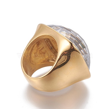 Ионное покрытие (ip) 304 кольцо на палец из нержавеющей стали(RJEW-E157-38G-01)-3