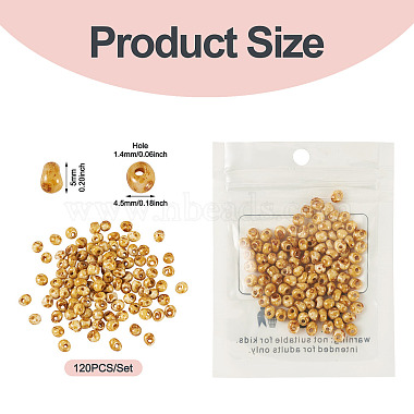 Picasso Glass Seed Beads(SEED-TADJ0001-05E)-3