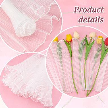 Wrinkled Wavy Polyester Flower Bouquets Wrapping Packaging(FIND-WH0110-751A)-4