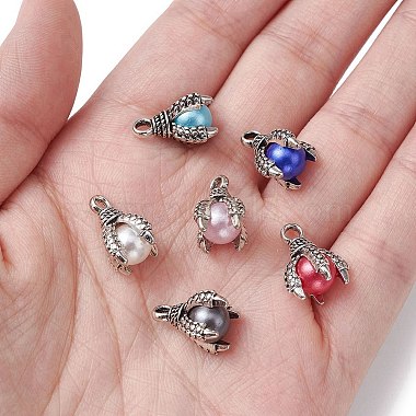 6 Bags 6 Colors Tibetan Style Alloy Charms(FIND-YW0004-13)-4