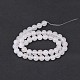 Natürlichen weißen Achat runde Perlen Stränge(G-N0151-10-6mm)-2