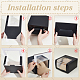 Foldable Cardboard Gift Cap Storage Boxes with Clear PVC Window(CON-WH0099-66A)-3